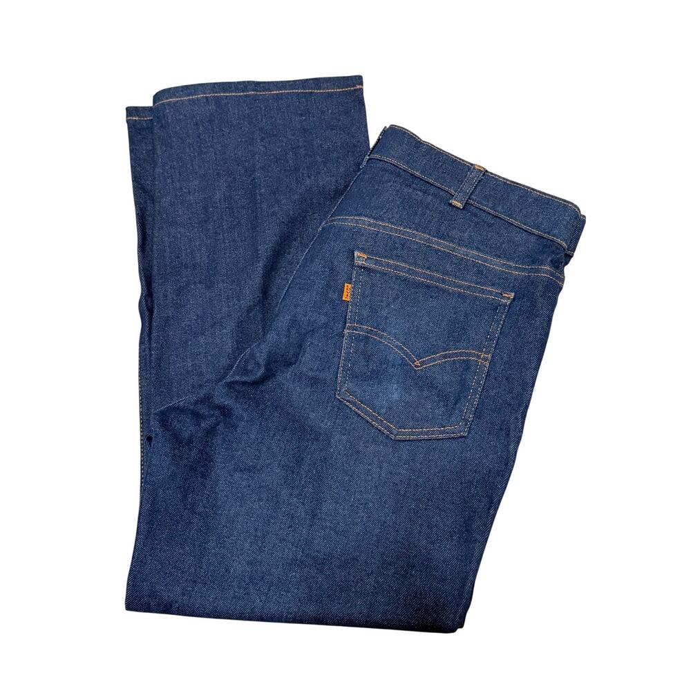 Levi's Vintage Orange Tab 515 Dark Denim Jeans With A Skosh More Comfort 36x30